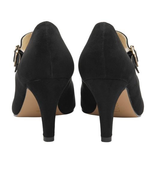 Lotus Black Laurana Court Shoes