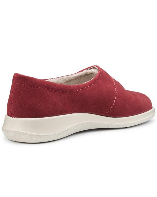 Hotter Red Wrap Slippers