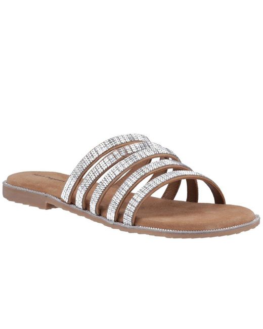Hush Puppies Brown Paris Slide Sandals