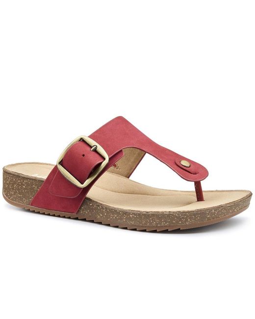 Hotter Pink Resort Toe Post Sandals