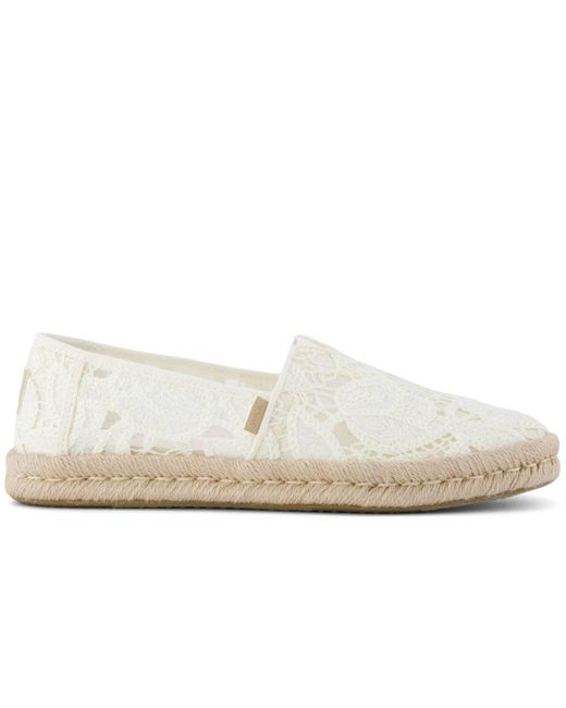 TOMS White Alpargata Rope 2.0 Slip On Shoes