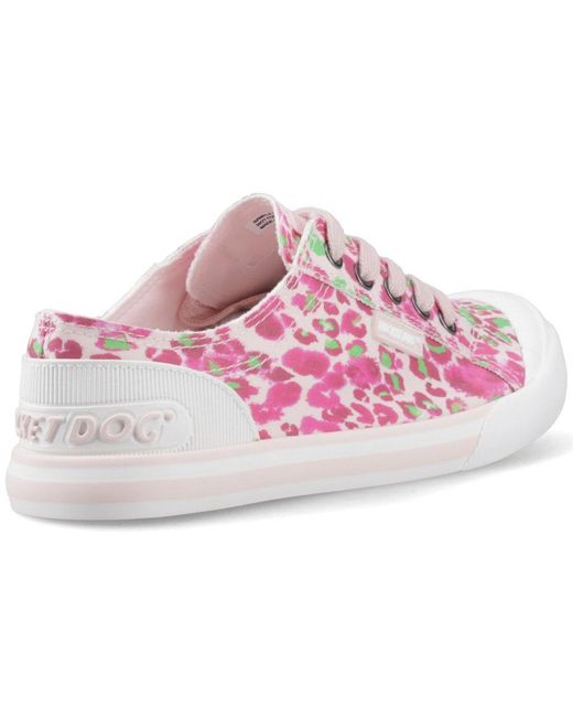Rocket Dog Pink Jazzin Snap Trainers