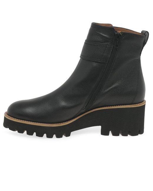 Paul Green Black Mia Ankle Boots