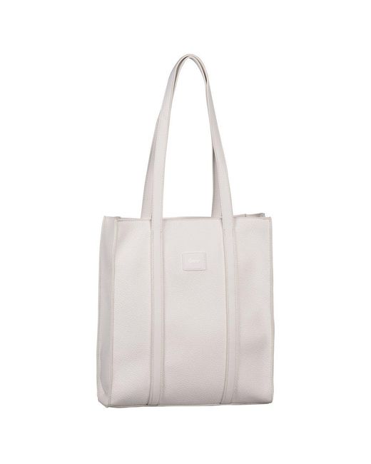 Gabor White Elfie Zip Tote Bag