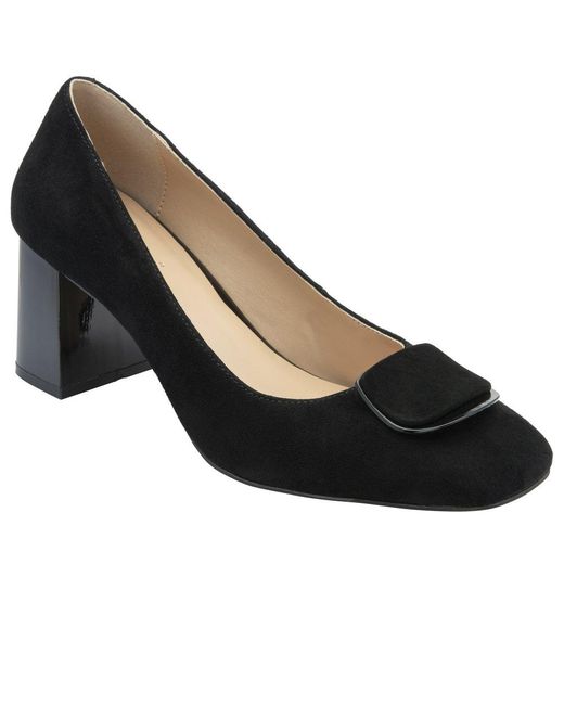Lotus Black Allegra Court Shoes