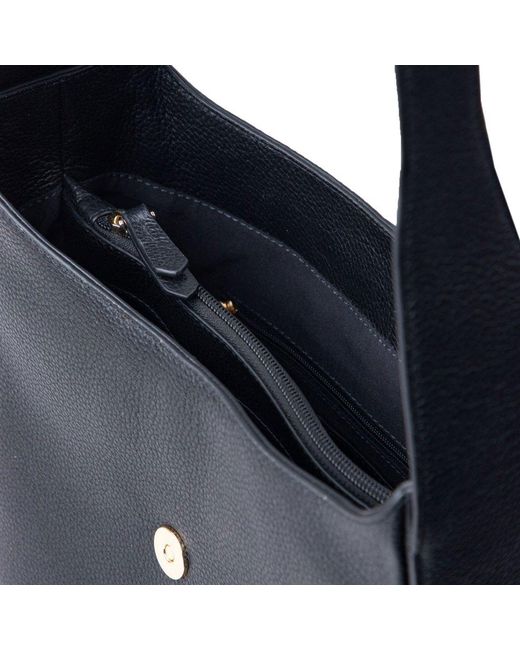 Lakeland Leather Blue Dalston Hobo Bag