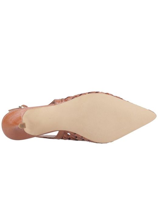 Hush Puppies Brown Dalia Kitten Slingback Court Shoes