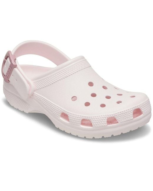 CROCSTM Pink Classic Buckle Clogs