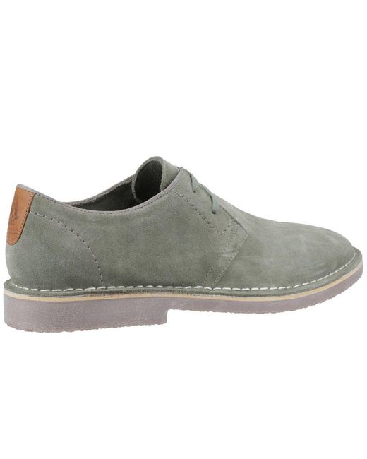 Hush Puppies Gray Scout Lace Up Shoes for men