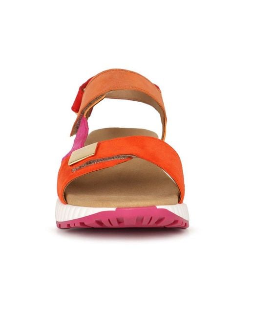 Gabor Pink Gifted Wedge Heel Sandals