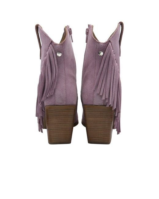 Ravel Purple Horsley Ankle Boots