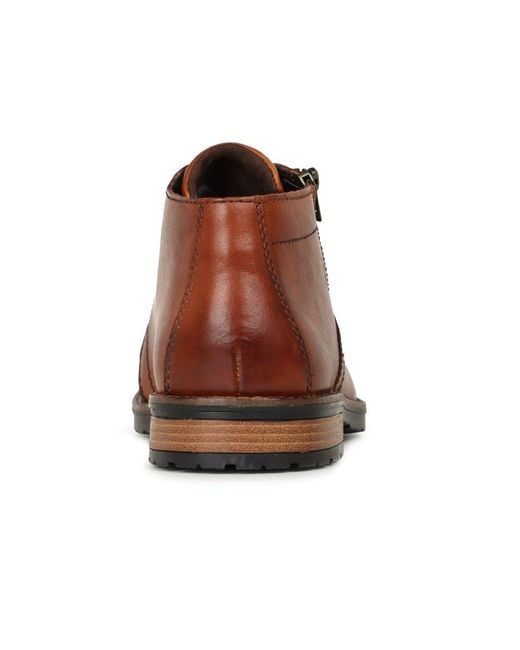 Rieker Brown Topper Boots Colour: 24 Gaucho Lea for men