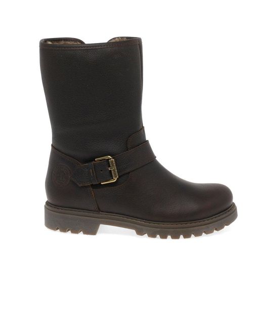 Panama Jack Black Singapur B23 Biker Ankle Boots