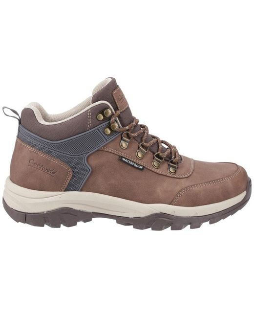 Cotswold Brown Overbury Hiking Boots for men