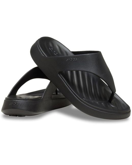CROCSTM Black Getaway Triangle Flip Sandals