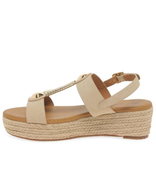 Lunar (GRS) Metallic Ravena Espadrille Sandals