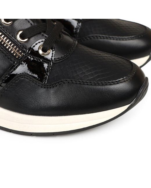 Lunar (GRS) Black Juno Wedge Trainers