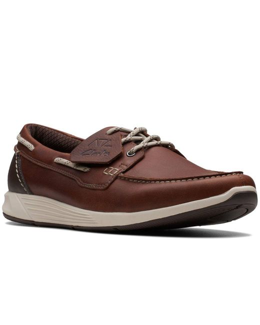 Clarks Brown Atl Sail Go Casual Shoes for men