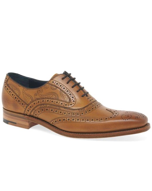 Barker Brown Men's Tan 'grant' Wingtip Brogue for men