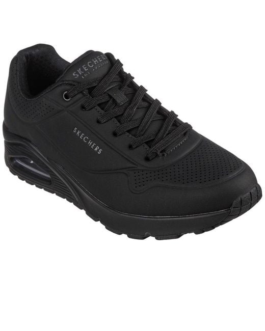 Skechers Black Uno Stand On Air Trainers for men