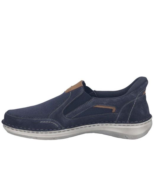 Josef Seibel Blue New Anvers 25 Wide Fit Shoes for men
