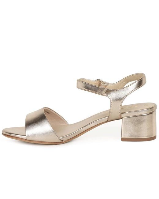 Tamaris Metallic Marigold Sandals