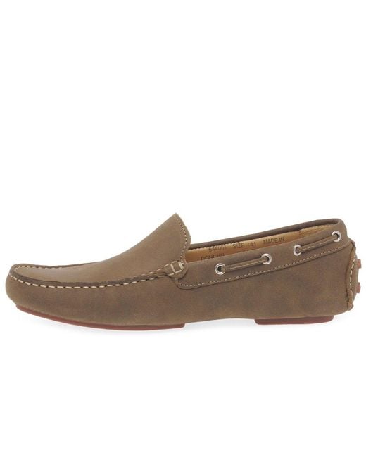 Loake Gray Donington Driving Shoes for men