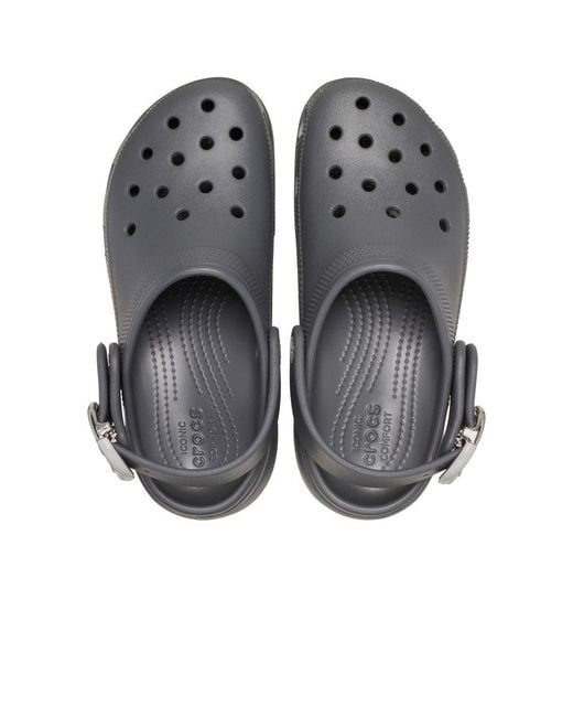 CROCSTM Gray Classic Platform Sandals