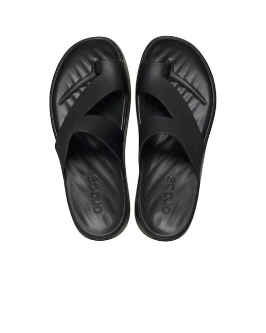 CROCSTM Black Getaway Platform Toe Loop Sandals
