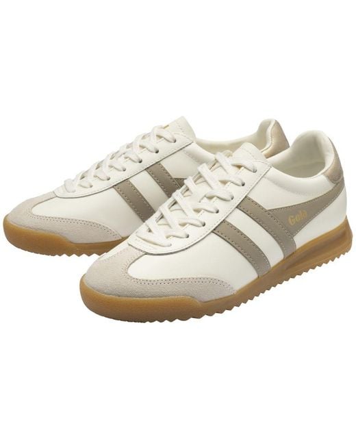 Gola White Torpedo Leather Trainers