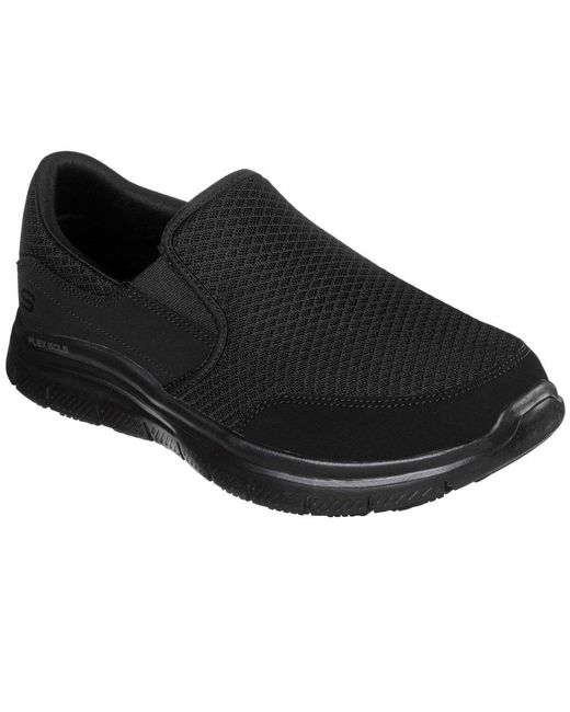 Skechers Black Mcallen Wide Fit Casual Trainers for men