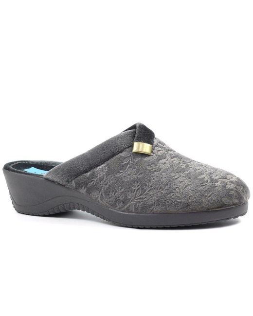 Lunar (GRS) Gray Amaretto Mule Slippers