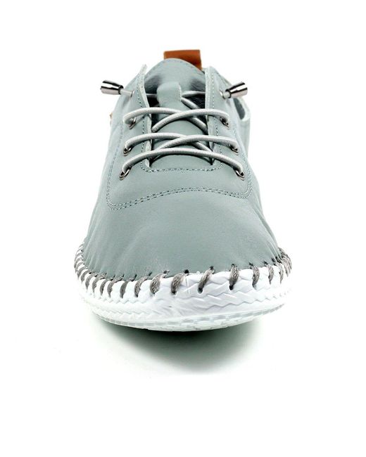 Lunar Gray St Ives Plimsoll Trainers