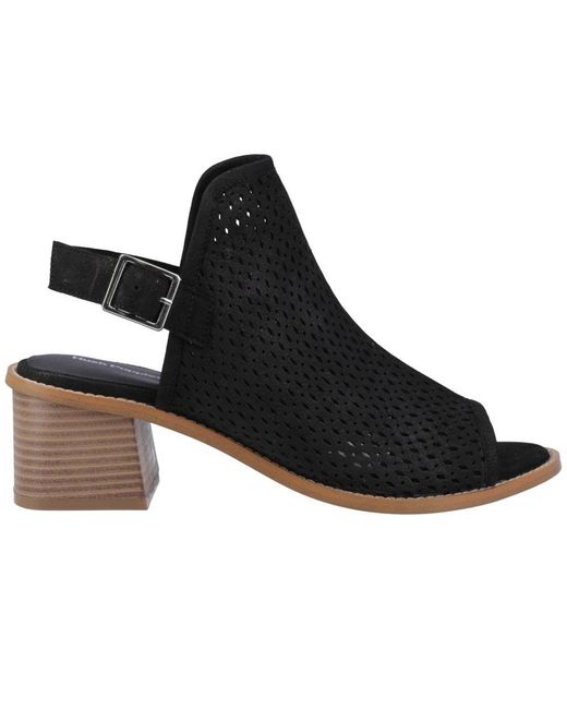 Hush Puppies Black Louise Heeled Sandals