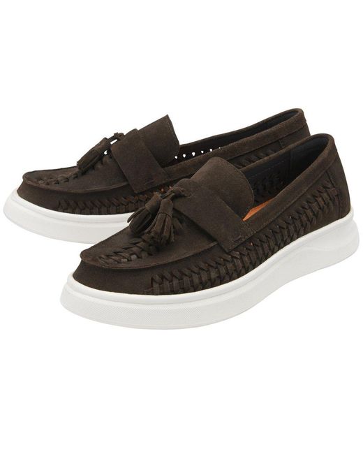 Frank Wright Black Robson Penny Loafers for men