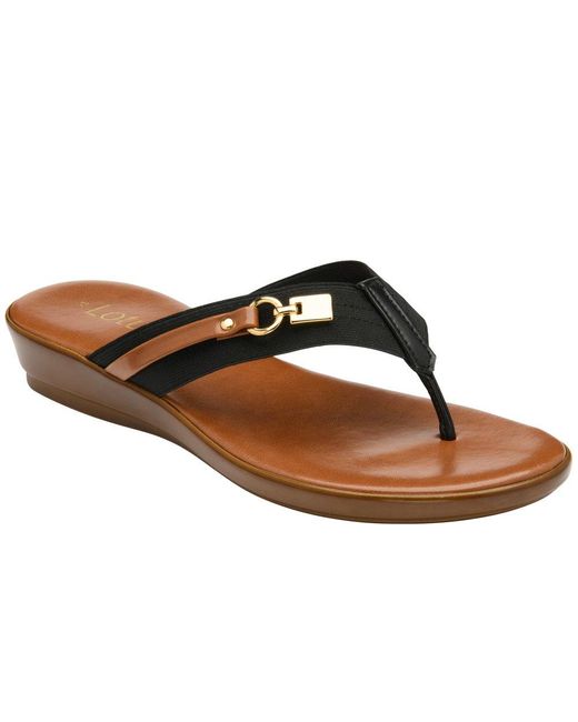 Lotus Brown Esino Toe Post Sandals