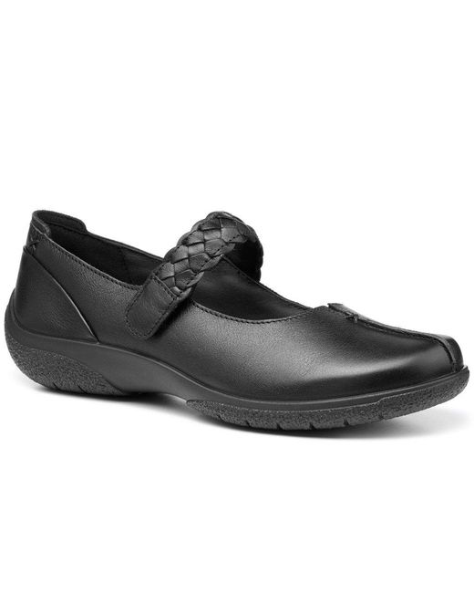 Hotter Black Shake Ii Extra Wide Fit Mary Jane Shoes