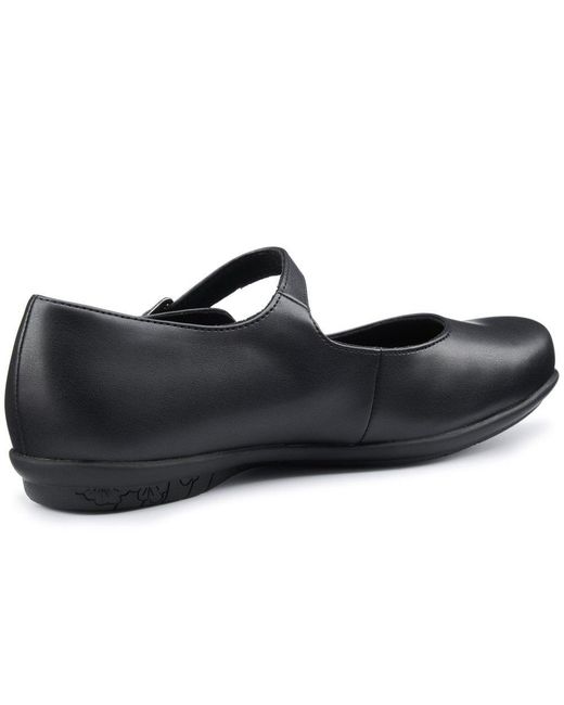 Hotter Black Wide Fit Mary Jane Shoes