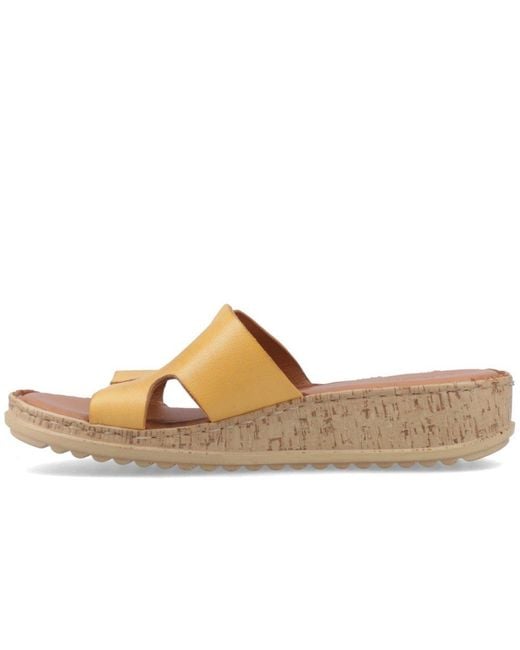 Hush Puppies Blue Eloise Low Wedge Sandals