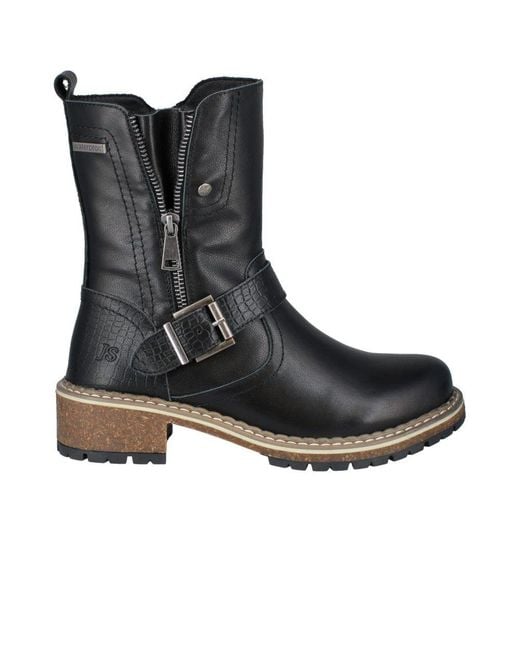 Josef Seibel Black Waylynn 16 Ankle Boots