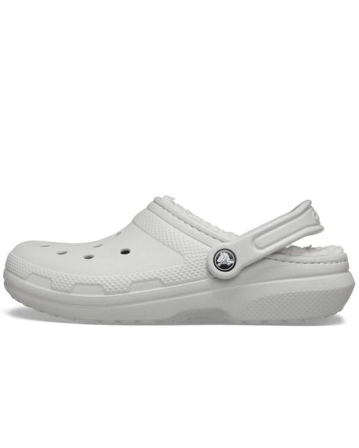 CROCSTM White Classic Lined Clogs for men