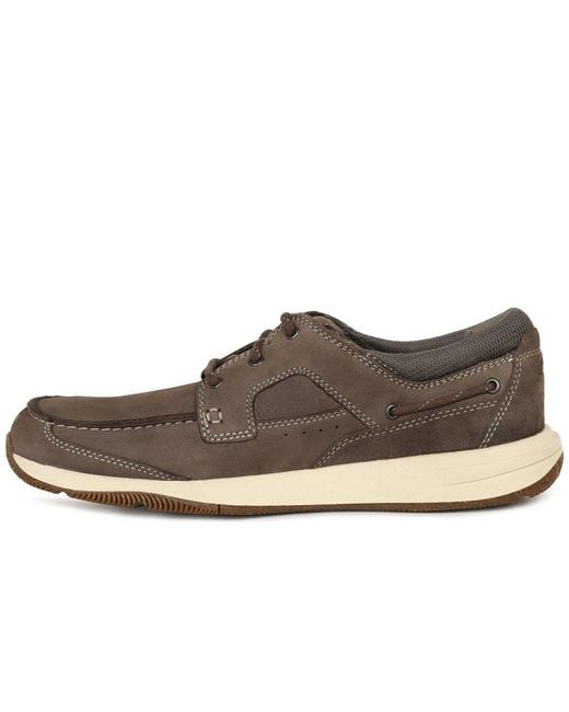 Clarks Brown Sailview Lace Shoes for men