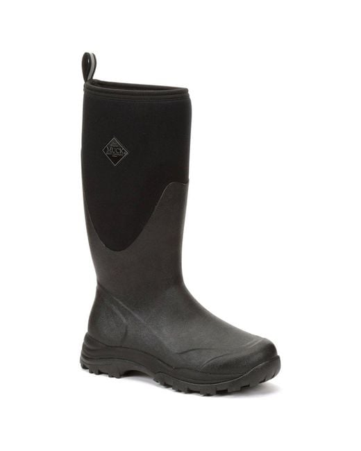 Muck Boot Black Outpost Tall Wellingtons for men