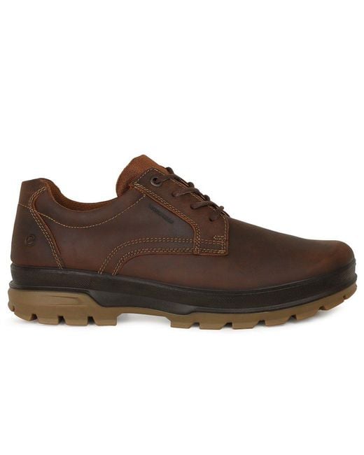 Ecco Brown Rugged Track Walking Shoes for men