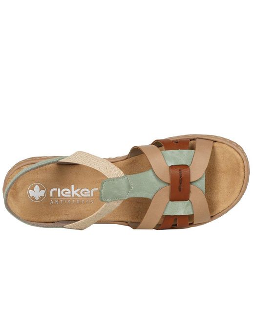 Rieker Metallic Globe Sandals