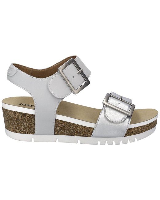 Josef Seibel Metallic Quinn 02 Wedge Sandals