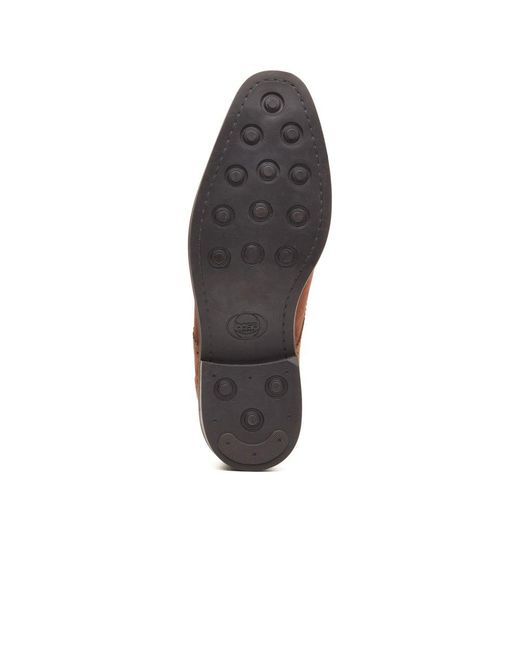 Base London Brown Eton Lace Up Shoes for men