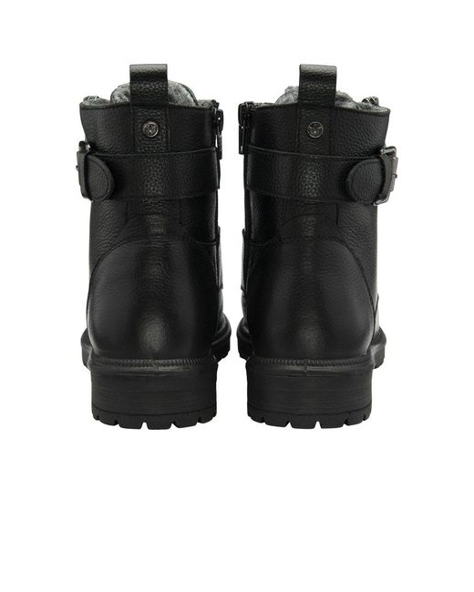 Lotus Black Perth Ankle Boots