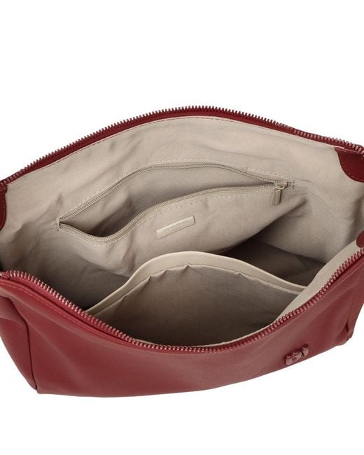 David Jones Red Corsica Shoulder Bag