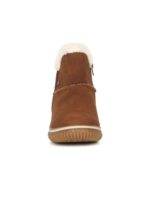 Rieker Brown Massachusetts Ankle Boots